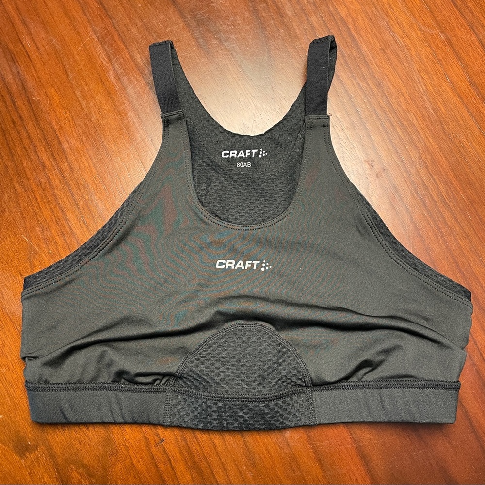 CRAFT Bike sports bra, black Size M
